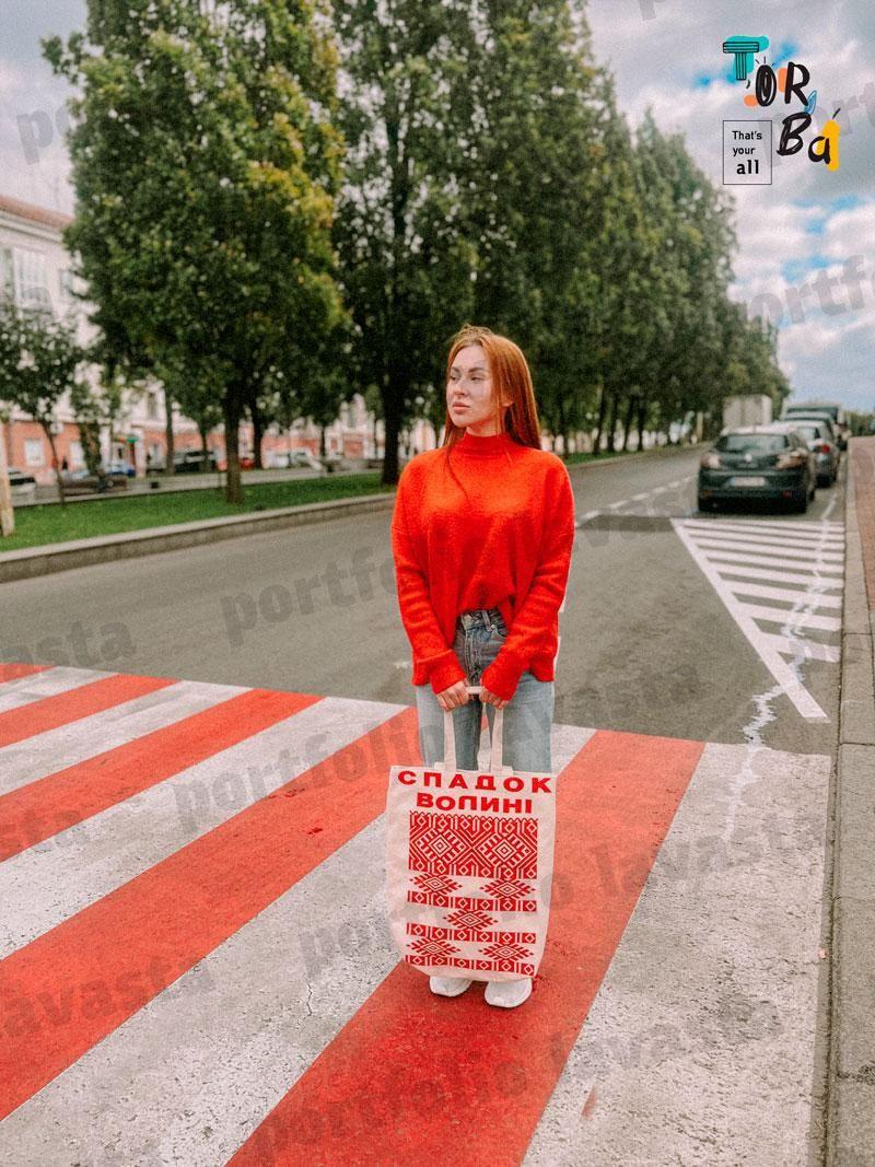Большая котоновая сумка средней плотности с дном без печати Размер: 35cм х 42см х 7см