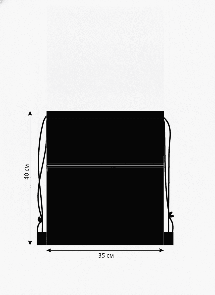Cotton backpack with zip pocket