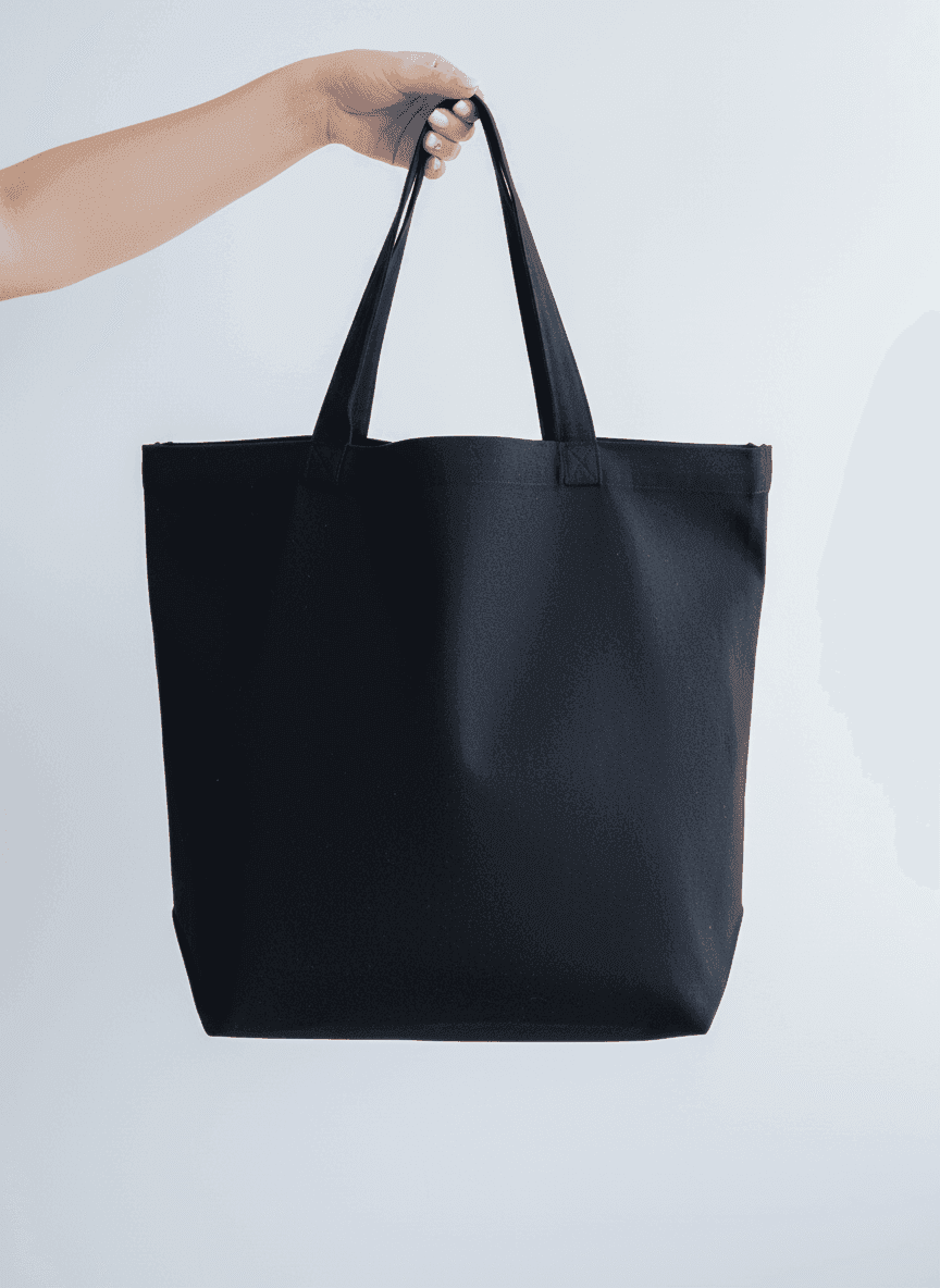 Вертикальний двонитковий шопер на плече для покупок