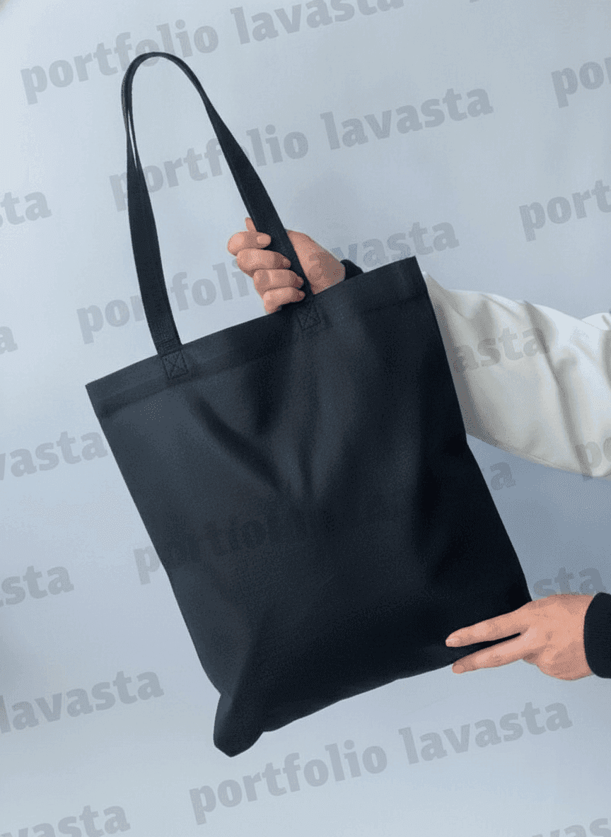 Black Spunbond Tote Bag