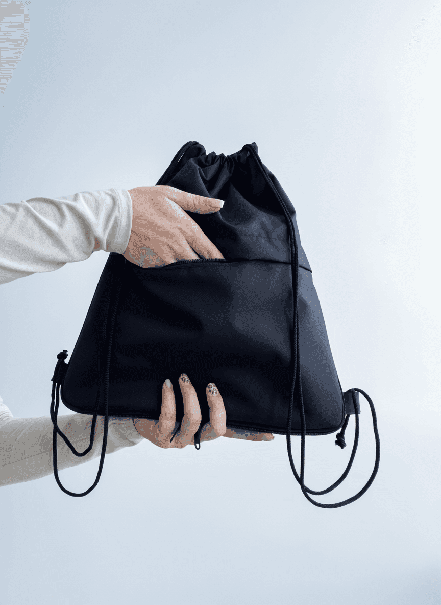 Мешок на шнурках из водоотталкивающей плащевки для спорта