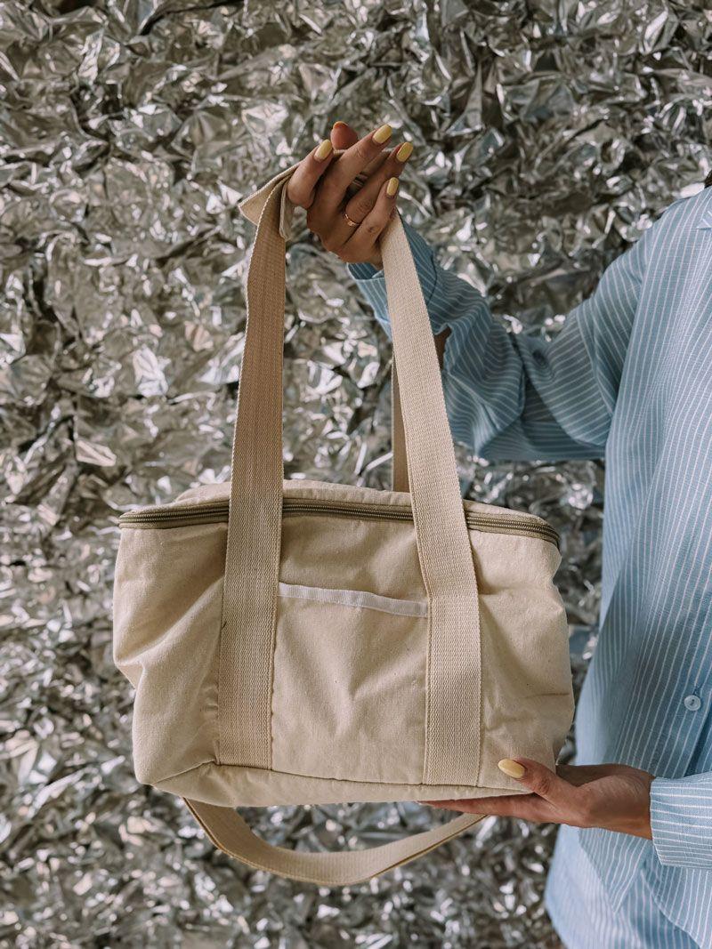 Термосумка для еды под сублимацию — большой ланчбокс с теплоизоляцией без печати Размер: 38см х 40смх 12см