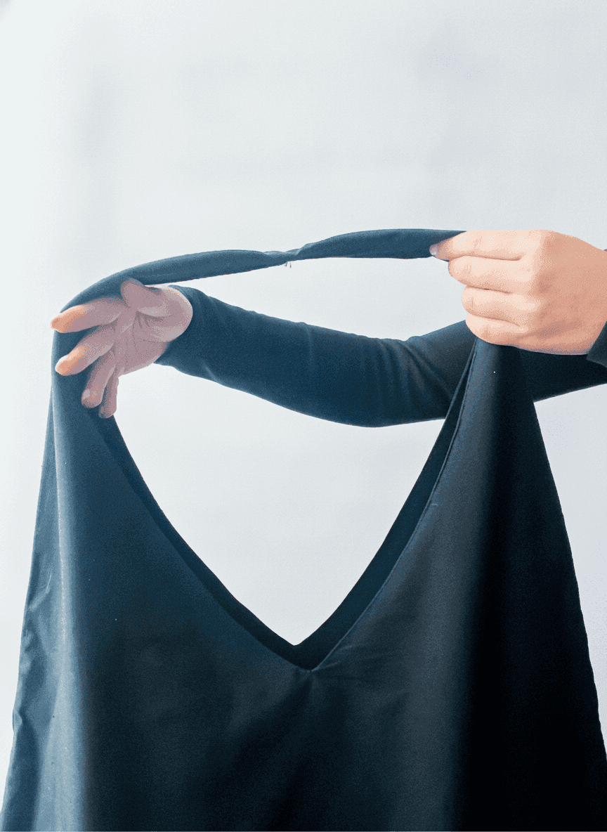 Large Double-Layer Cotton Tote Bag