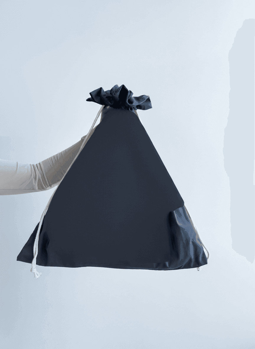 Вертикальний плаский шопер з бязі для друку