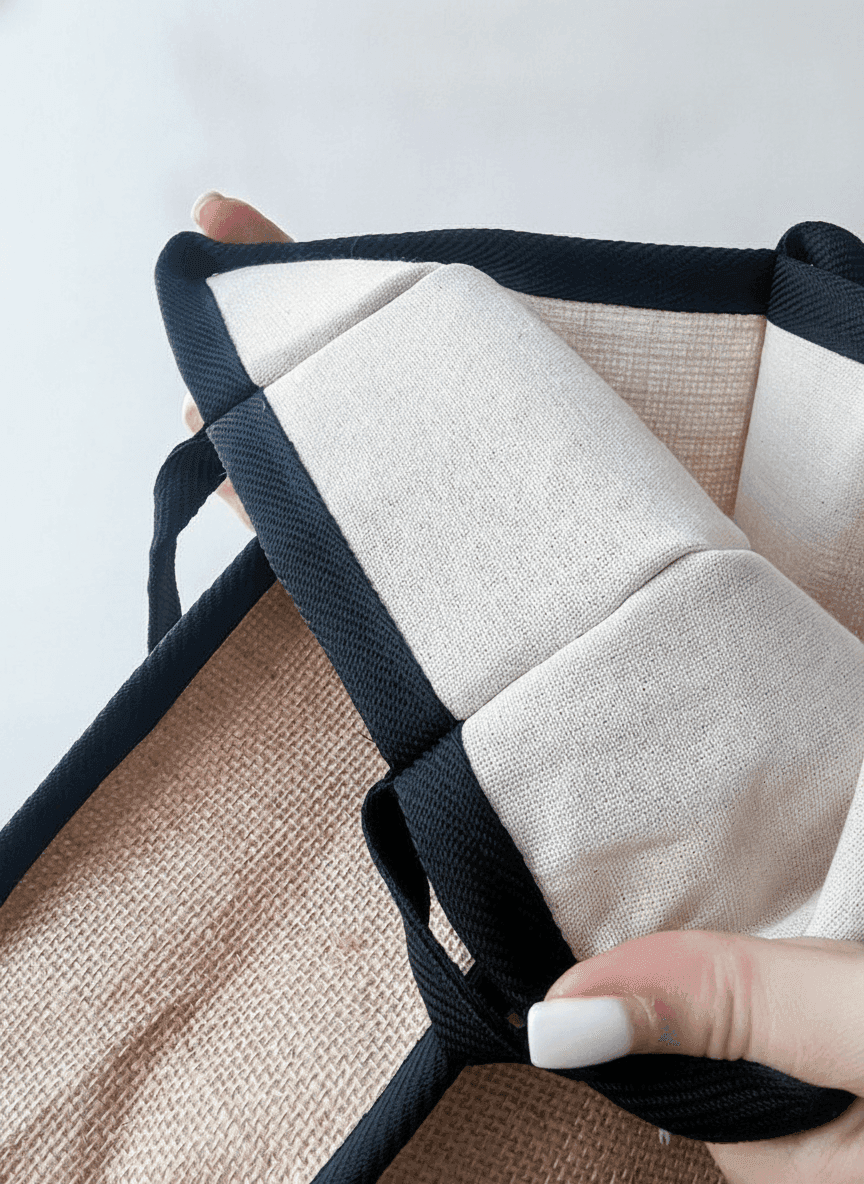 Laminated Jute Tote Bag