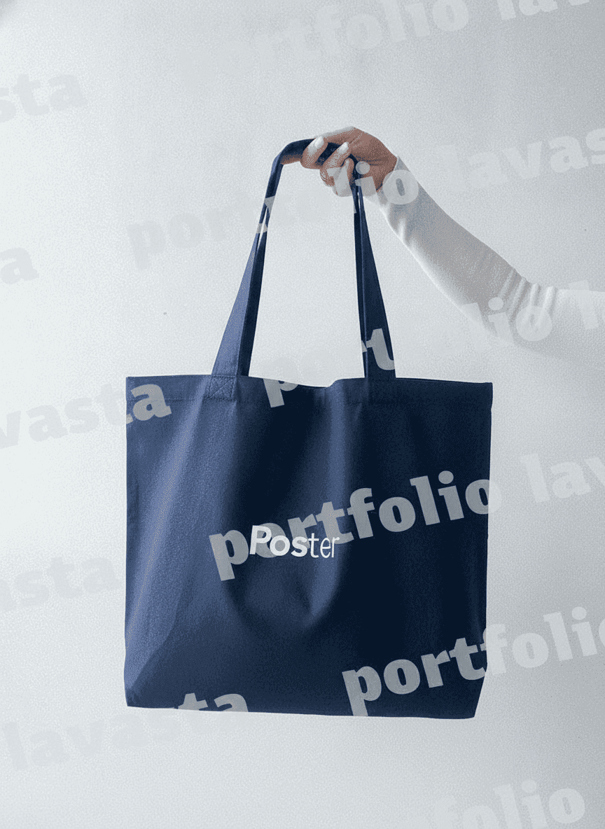 Dark Gray Durable Twill Tote Bag