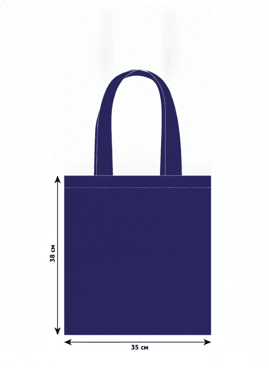 Lightweight Cotton Tote Bag Blue