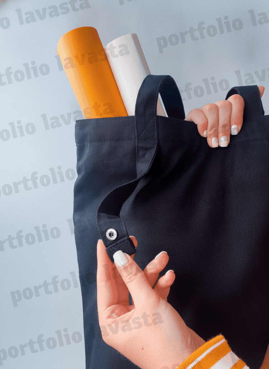 Lined Twill Tote Bag