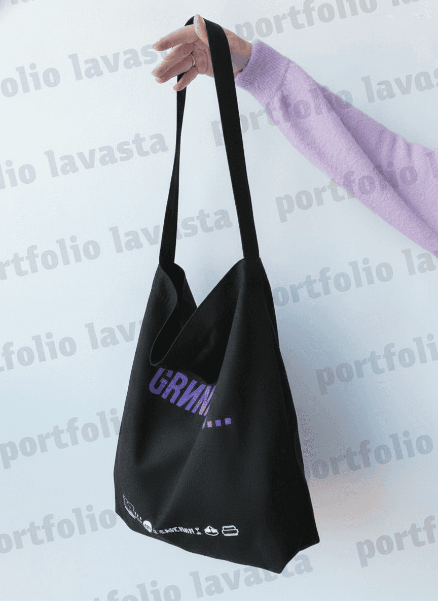 Sturdy Lined Crossbody Tote Bag