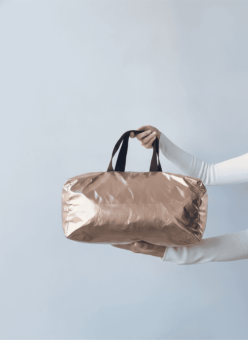 Gold Eco Tote Bag Water-Repellent Fabric