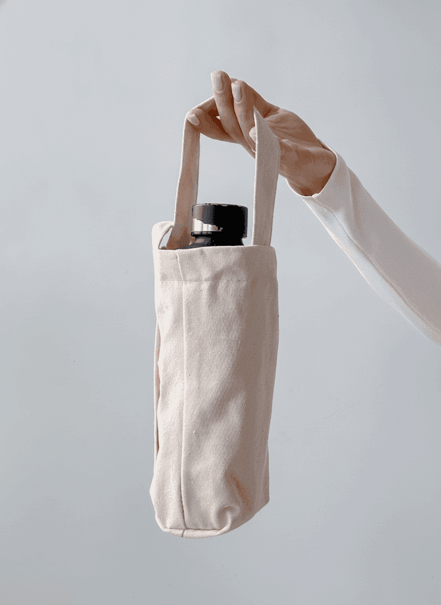 Sturdy Cotton Twill Bottle Bag