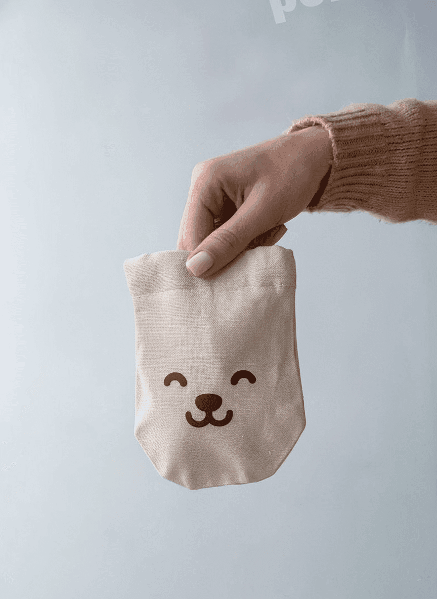 Natural Fabric Drawstring Pouch