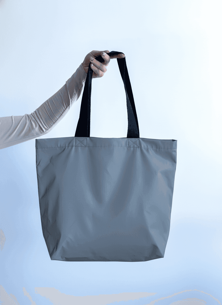 Шопер з водовідштовхувальної плащівки на плече для покупок