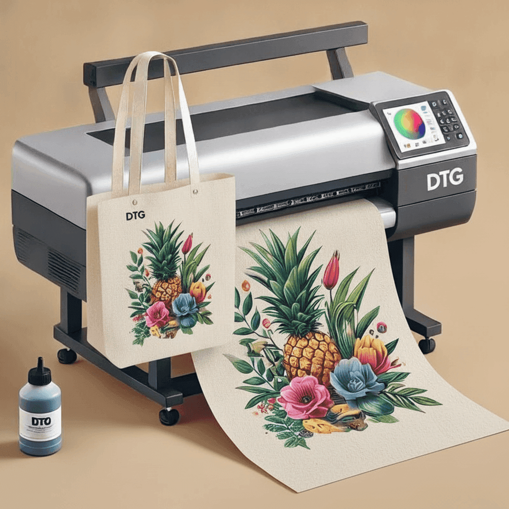 DTG Print on Light Fabric