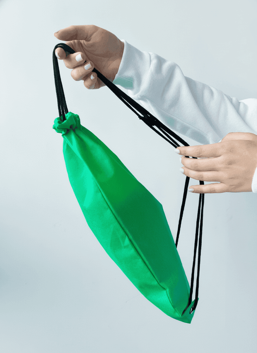 Small Long Green Spunbond Backpack