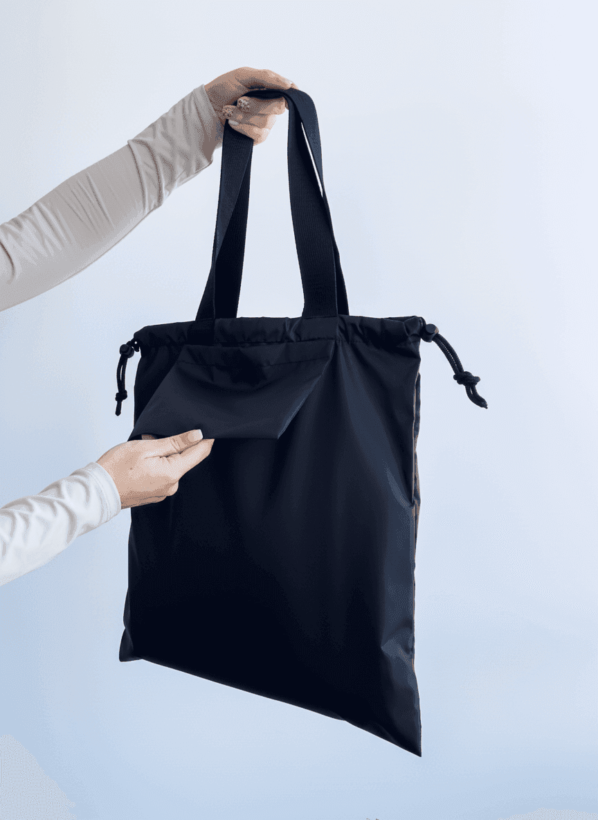 Вертикальный шопер из оксфорда на плечо для покупок