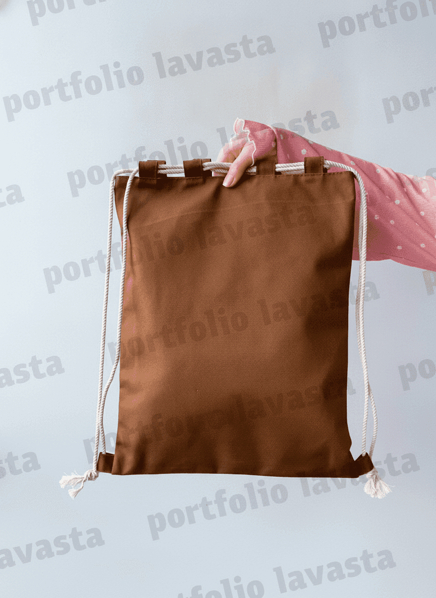 Mini Canvas Backpack Brown & Khaki