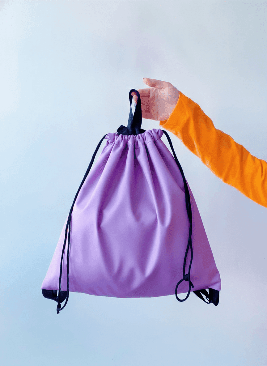 Heavy-Duty Purple Oxford Backpack