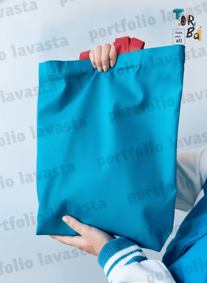 Tote Bag with Double Long Straps