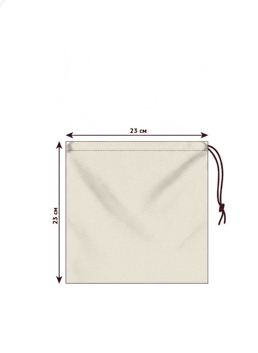 Beige Calico Pouch