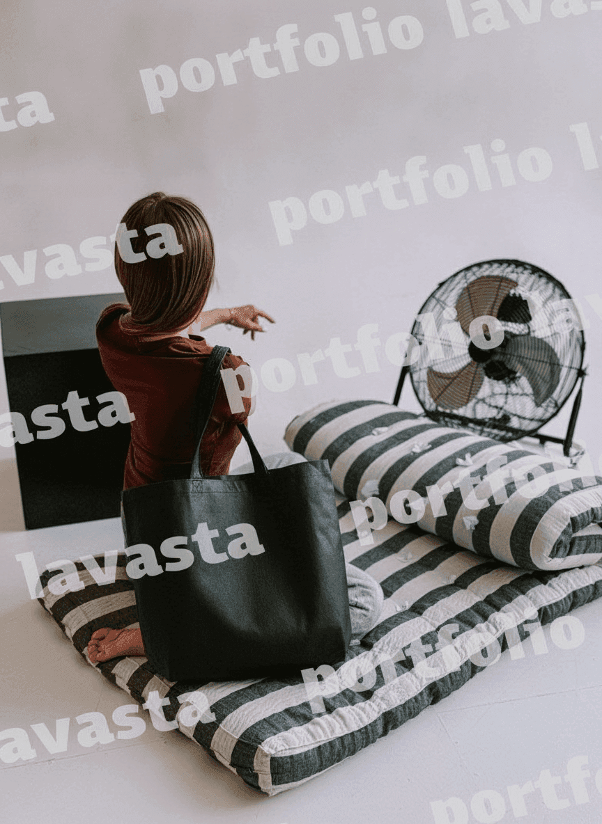 Lightweight Black Spunbond Tote Bag