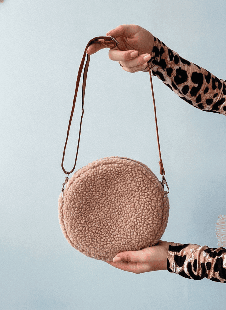 Shearling Clutch