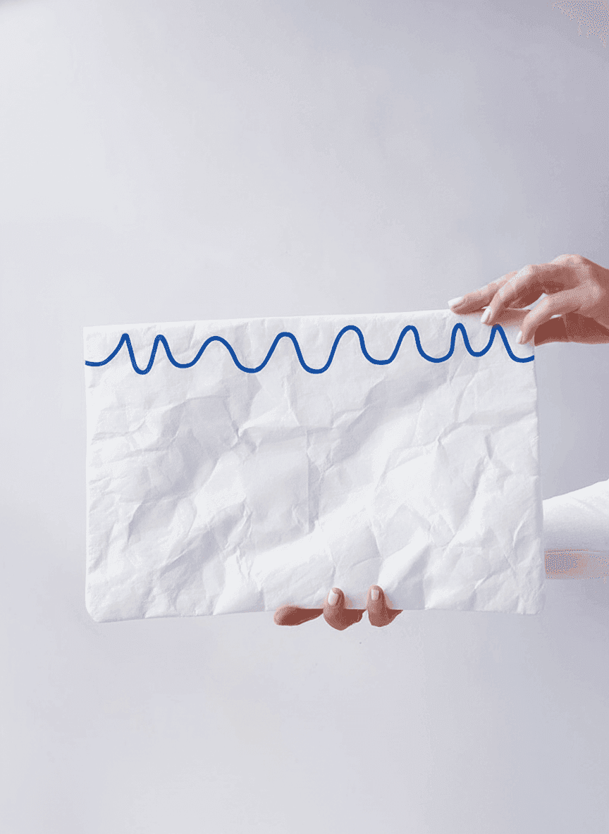 White Tyvek Envelope Clutch