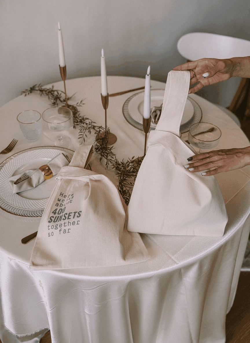 Minimalist Natural Fabric Tote Bag