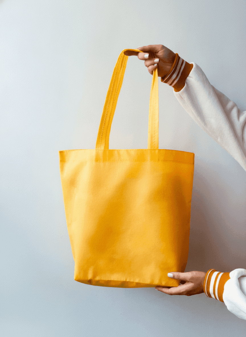 Yellow Nonwoven Tote Bag
