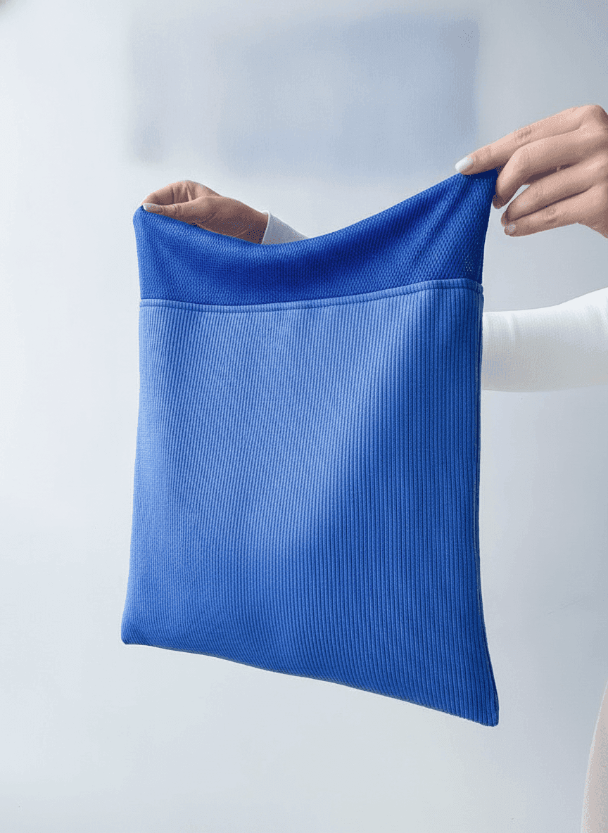 Knitted Eco Tote with Mesh Handles