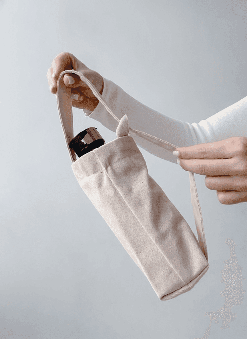 Sturdy Cotton Twill Bottle Bag
