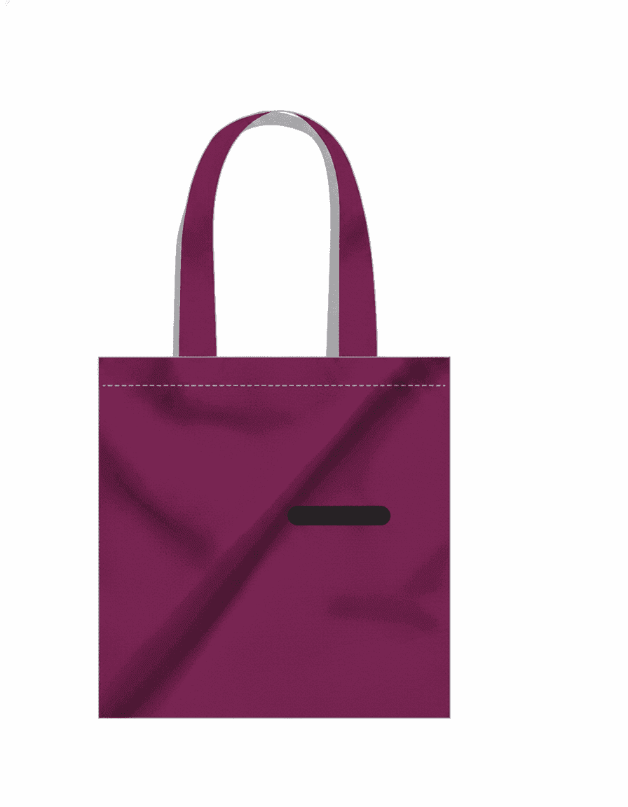 Pink Square Tote Bag