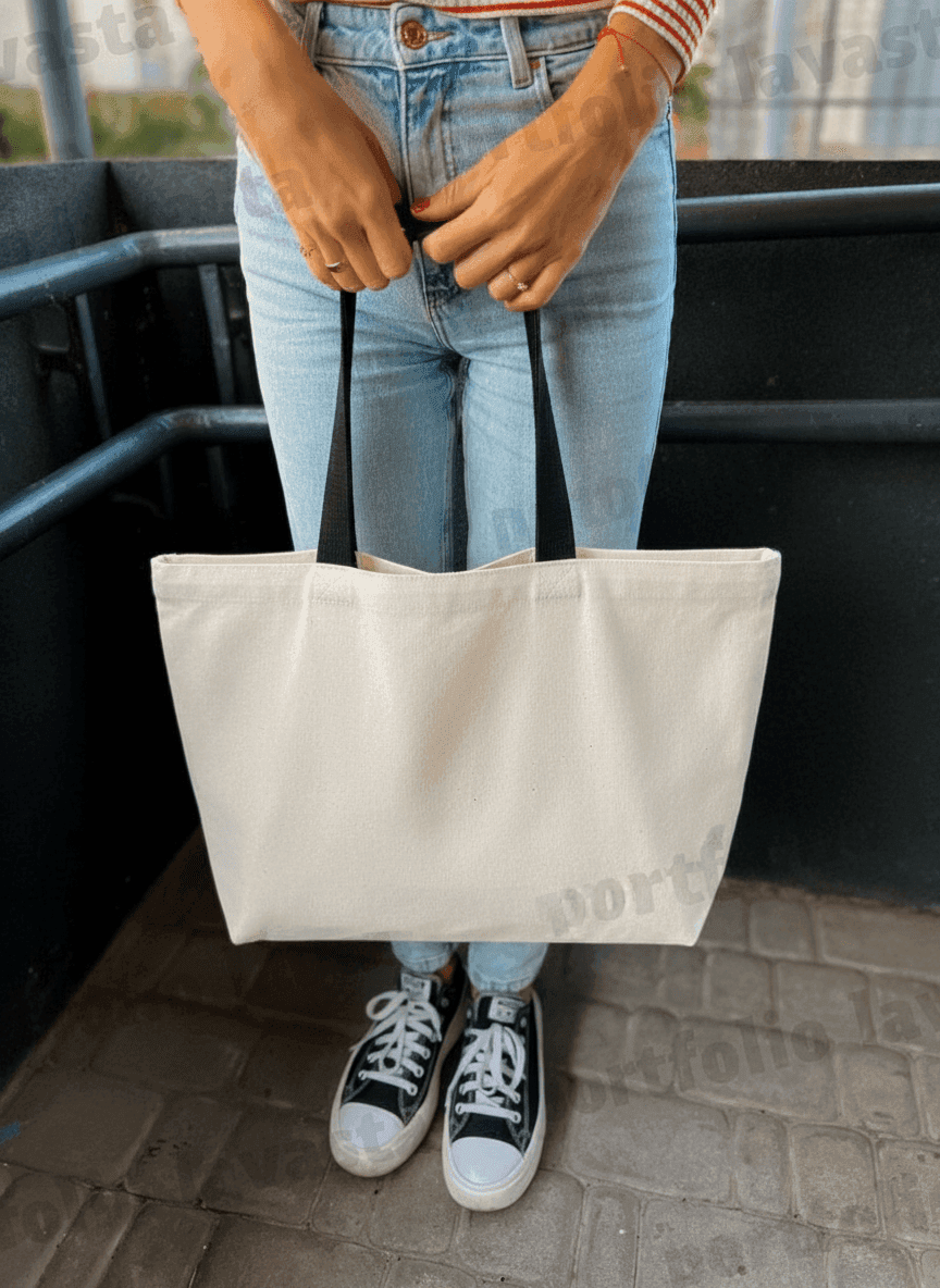Heavy-Duty Cotton Canvas Tote Bag