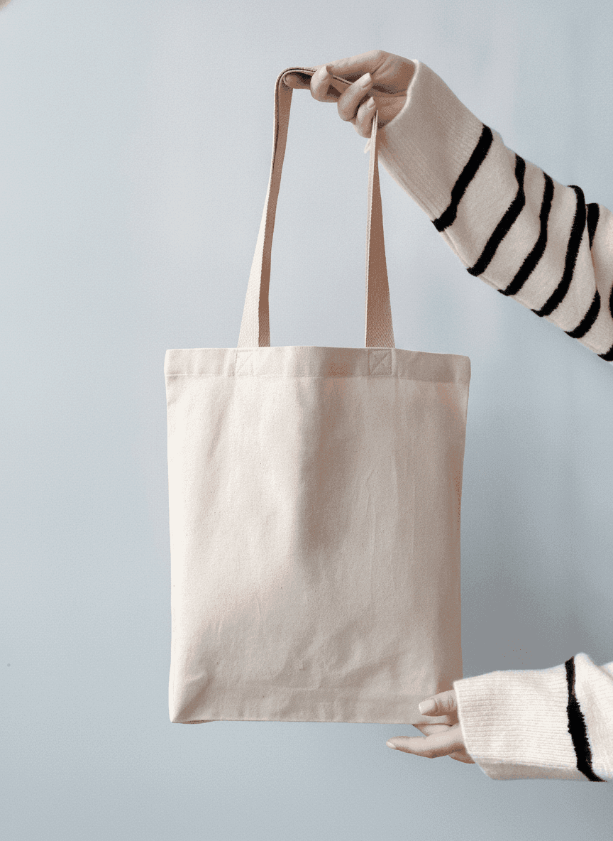 Medium-Weight Double-Bottom Tote Bag