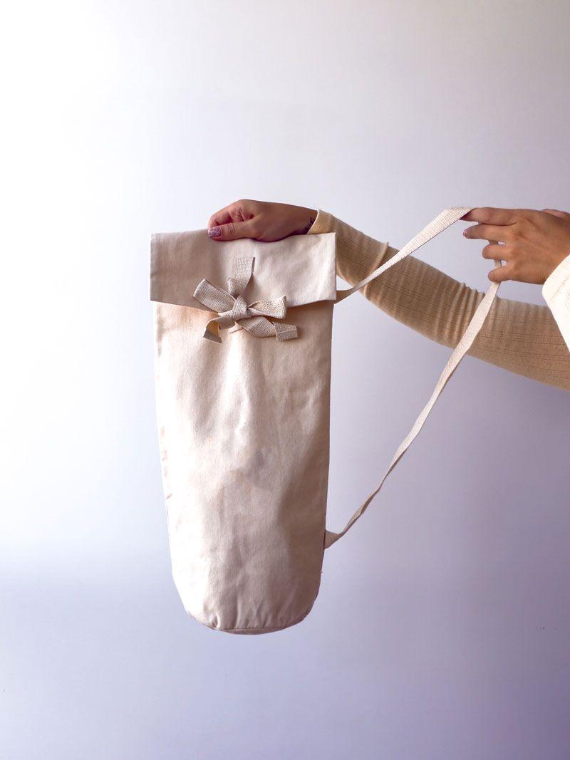 Шопер з бавовняної саржі з клапаном і плечовою стрічкою