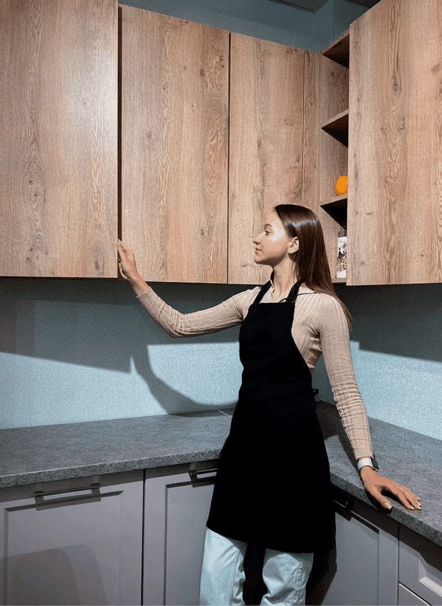 Black Gabardine Apron