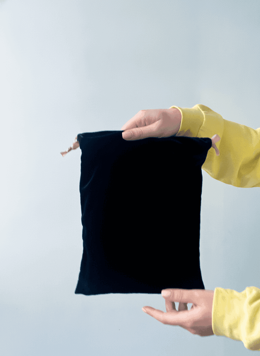 Black Velvet Pouch