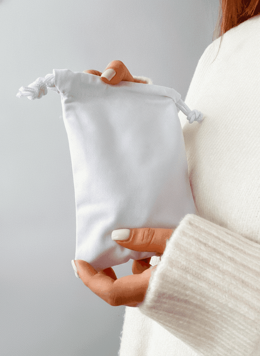 Snow White Heavyweight Cotton Pouch