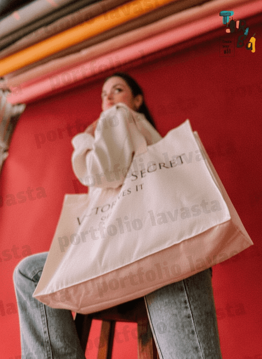Heavyweight Cotton Tote with Webbing Handles