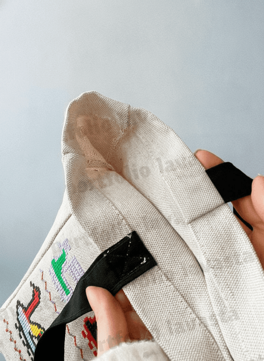 Spacious heavyweight cotton tote bag