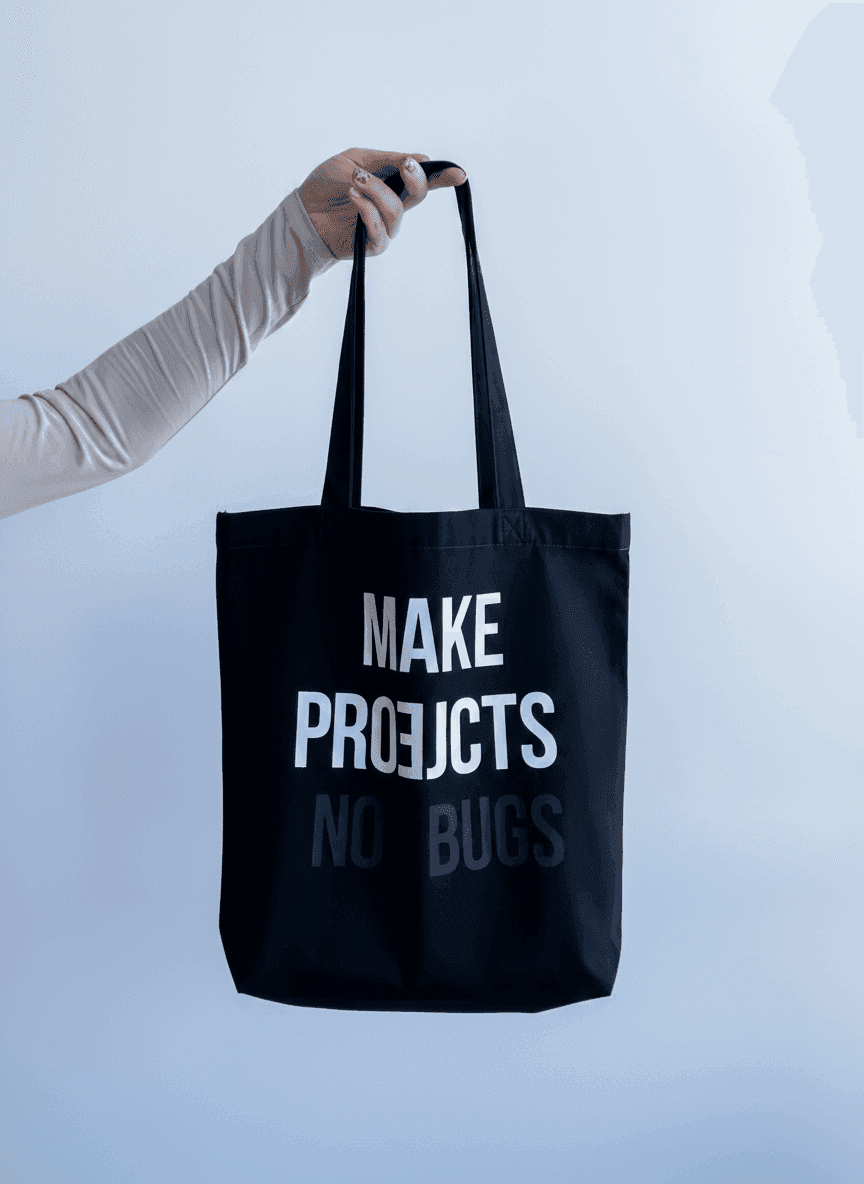 Шоппер из полупанамы с длинными ручками для покупок