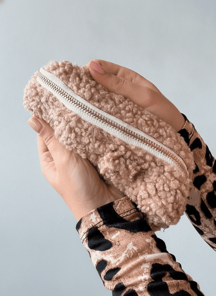 Shearling Clutch