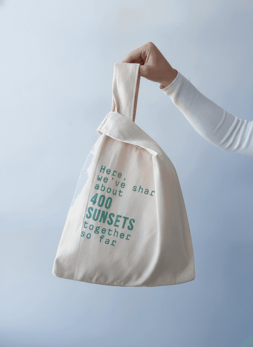 Minimalist Natural Fabric Tote Bag