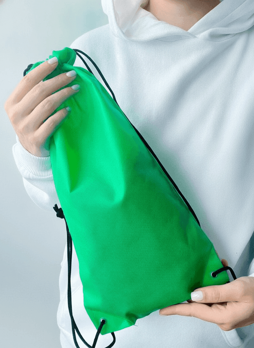 Small Long Green Spunbond Backpack