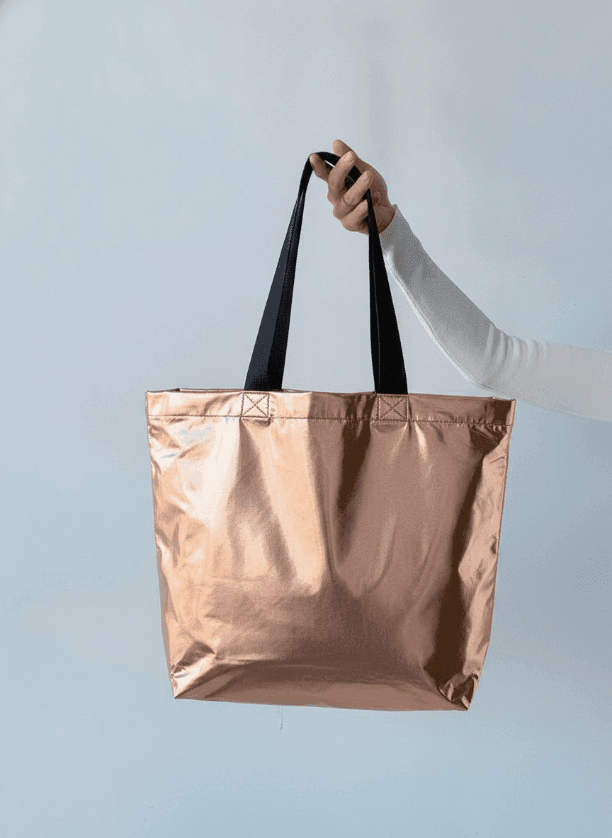 Bronze Waterproof Tote Bag, Printable