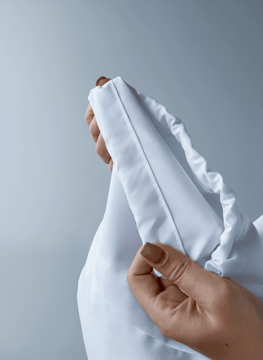 Рюкзачок из водоотталкивающей плащевки, канатные шнуры