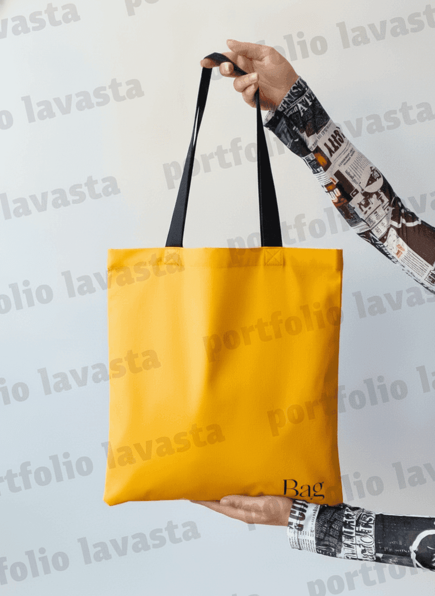 Yellow Heavyweight Cotton Tote Bag