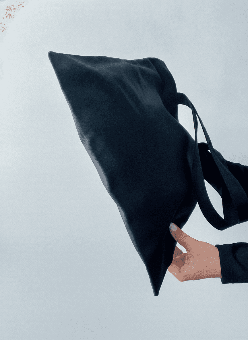 Eco tote bag with twill pocket