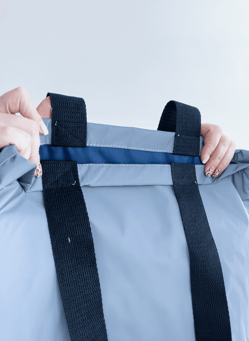 Шопер з водовідштовхувальної плащівки на плече для покупок