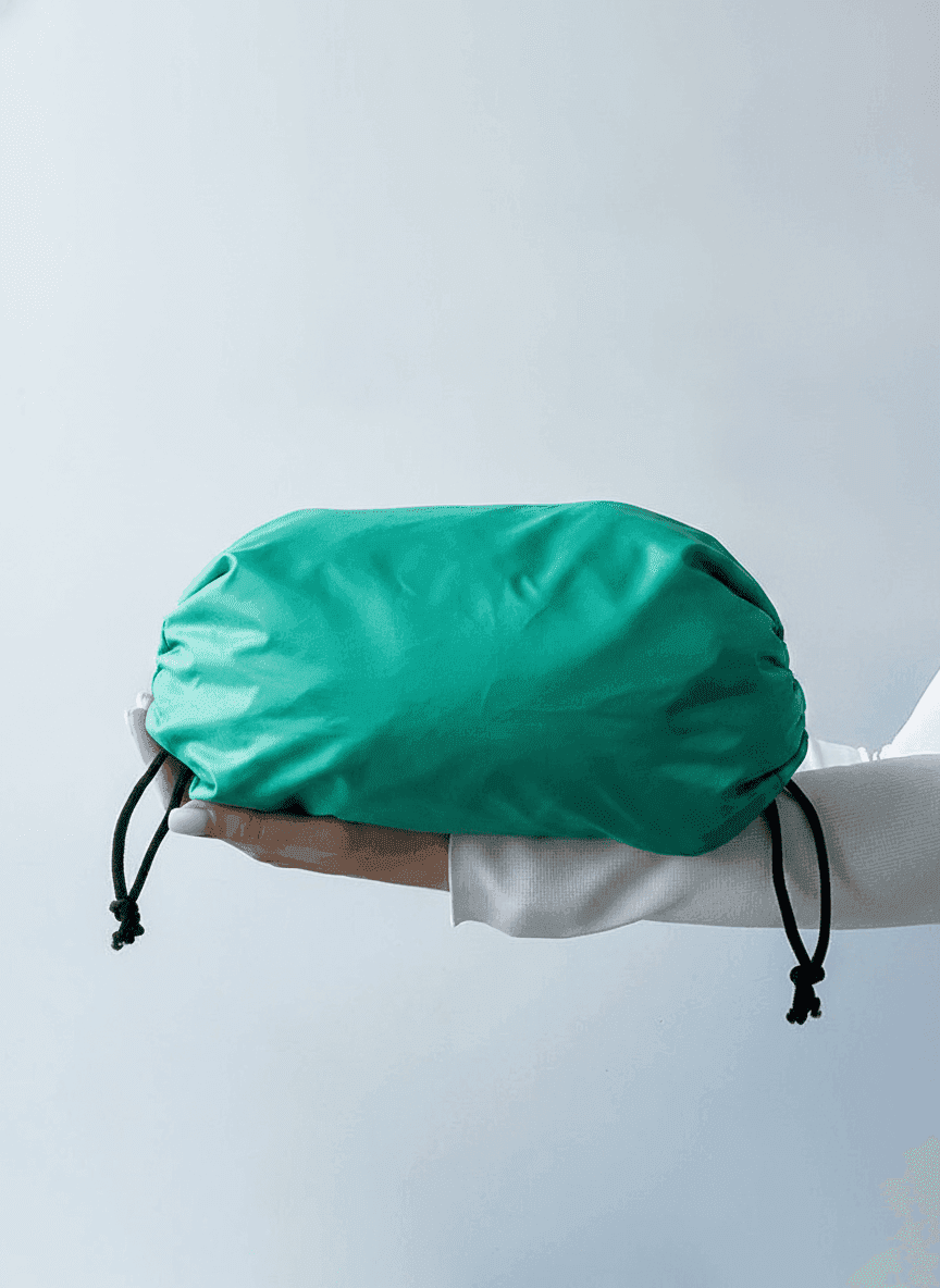Raincoat Fabric Drawstring Backpack